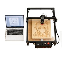 Impresora Láser de Escritorio para Madera, Cuero, Metal, Tela y Acrílico, Máquina de Grabado Láser para Metal y Madera 410*400mm