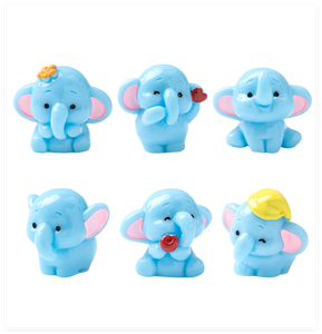 Statuetta di <span class=keywords><strong>Elefante</strong></span> in Resina Colorata per Micro <span class=keywords><strong>Giardino</strong></span> in Miniatura, Decorazione per Casa delle Bambole, Vendita all'Ingrosso - Product Image 1