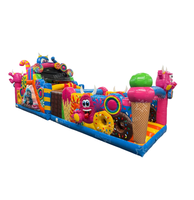 Parcours d'obstacles gonflable commercial Monstre Sucré, Aire de jeux gonflable pour enfants pour événements et locations de fêtes
