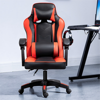 Appuie-tête largeur dossier extra haut nouvelles idées nouvelle chaise de jeu en cuir de soutien d'oreiller lombaire noir de haute qualité