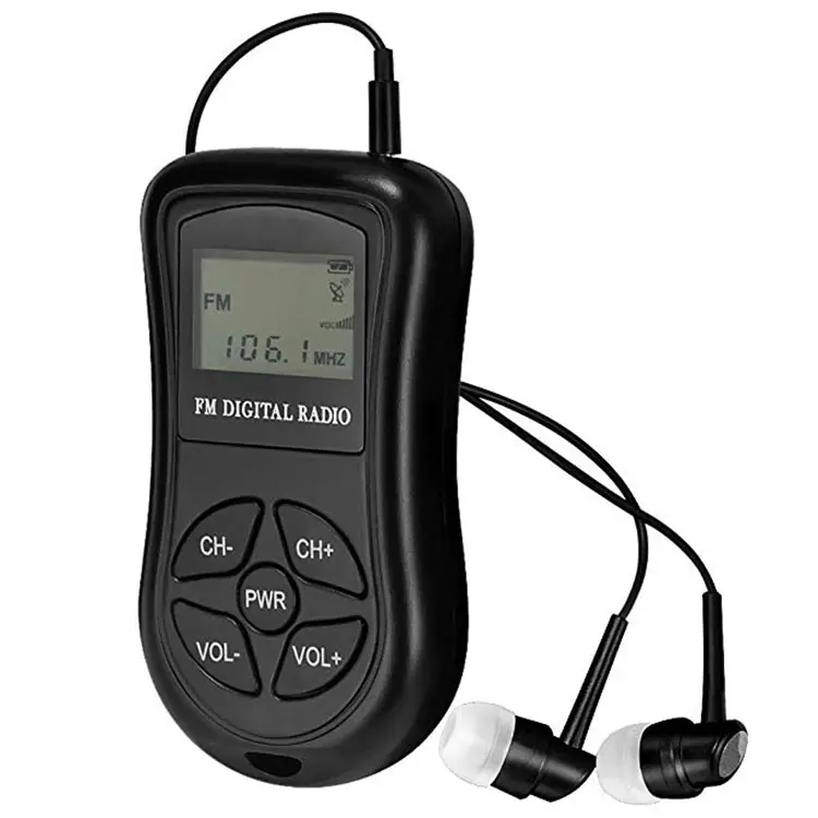 ツアーガイド受信機用の卸売ポケットポータブルラジオと同時通訳用の小型FM受信機ラジオ