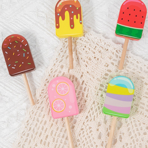 Jouets en bois d'imitation : Jeu de tri sucettes, glaces et bâtonnets de glace, jeu de logique, jeu de rôle parent-enfant, cadeau interactif <span class=keywords><strong>pour</strong></span> enfants - Product Image 5