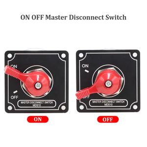 Panneau de montage noir 250A Interrupteur rotatif ON-OFF-ON Interrupteur principal de déconnexion de batterie en aluminium - Product Image 3