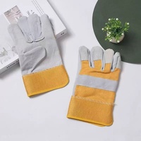 Gants de sécurité anti-coupure de haute qualité en cuir de buffle de qualité AB pour hommes, 10,5 pouces, pour travaux de construction et de montage