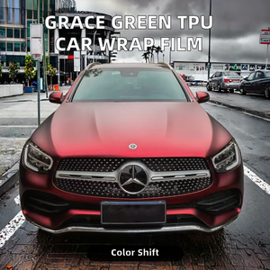Vinilo para Envoltura de Autos Luqid Grace Verde Metálico TPU, Auto-Reparable y Anti-Rayones, con Efecto de Cambio de Color - Product Image 2