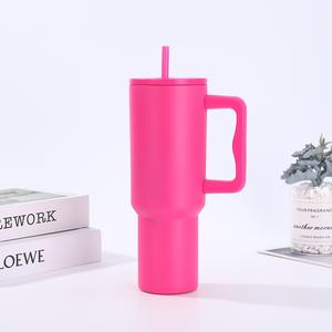 Vaso Térmico <span class=keywords><strong>de</strong></span> Acero Inoxidable 304 <span class=keywords><strong>de</strong></span> Doble Pared con Asa, Antiderrames, <span class=keywords><strong>de</strong></span> Gran Capacidad (40oz), con Popote, para <span class=keywords><strong>Coche</strong></span>, Venta al por Mayor - Product Image 3