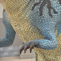 Costume de dinosaure Cryolophosaurus animatronique grandeur nature de Zigong, réaliste, pour événements en extérieur, jardins, parcs d'attractions, maisons de jeux, centres commerciaux et événements FEC