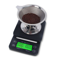 Timbangan Kopi Digital Komersial Laris Manis, Timbangan Kopi Digital 3KG Mini Rumah Tangga Elektronik dengan Timer