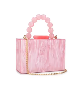 Colorful luxury brand acrylic handbag, marble evening <b>dress</b> <b>bag</b>, women's wallet, wedding <b>bag</b> - Product Image 6