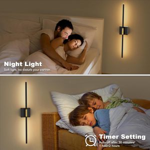 2-Piece 360&deg; Rotation 5000mAh LED Dimmable Picture Light USB Rechargeable <strong>Battery</strong> Operated Wall <strong>Lamps</strong> <strong>for</strong> <strong>Living</strong> <strong>Rooms</strong> Bedrooms - Product Image 5