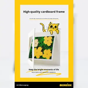 Affiche giclée sans acide imprimée à l'encre Peinture décorative encadrée Cadre <span class=keywords><strong>photo</strong></span> en carton sans acide Illustration Art Celebrity Book - Product Image 4