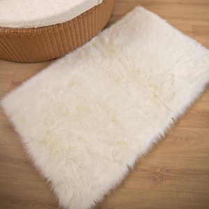 Tapis rectangulaire lavable en Polyester acrylique, accessoire de haute qualité, fausse fourrure de mouton, - Product Image 3