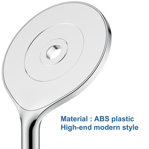 Handheld Shower Head 190mm Round Rain Spray Corrosion Prevention Portable Bath <b>Hardware</b> - Product Image 3