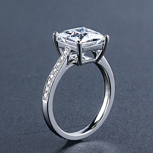 Anillo de Compromiso SGARIT de Lujo con Diamante Cultivado en Laboratorio, Corte Princesa, Oro de 18K, Certificado IGI, Color D, VVS, 1-2ct, Joyería para Mujer - Product Image 4