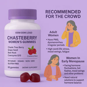 Chasteberry סוכריות גומי של נשים תוספת צמחי ענבים קואנזים q10 ויטמין <span class=keywords><strong>b12</strong></span> הורמון איזון איזון תמיכה צמיחת שיער לא - Product Image 3