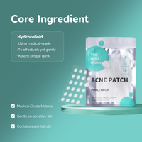 Patchs anti-acné hydrocolloïdes ultra-fins, invisibles, à bord effilé, couvrant clairement le visage, fabrication OEM, vente en gros, fournisseur d'usine, étiquette privée personnalisée