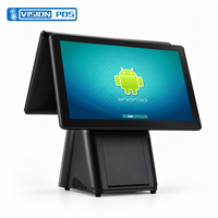 Moniteur POS tout-en-un OEM 15,6 pouces Android 11 RK3566 4+64 Go 1920x1080p AIO Écran tactile capacitif 10 points Imprimante thermique 80 mm
