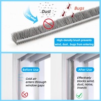Bande de joint d'étanchéité en mohair pour porte, type brosse, accessoires pour portes/fenêtres coulissantes, prix usine