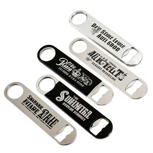 Wsy573 Logo Promotion Ouvre-bouteille de bière personnalisé en acier inoxydable, divers modèles de lames de barre vierges - Product Image 6