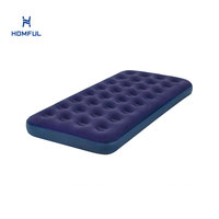 HOMFUL Lit gonflable floqué pour camping en plein air personnalisé Lit pneumatique en PVC de haute qualité