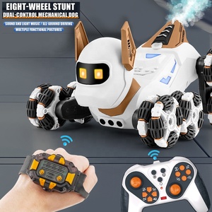 Robot Perro Inteligente Programable Eléctrico de 8 Ruedas para Niños, Juguete RC con Luz, Sonido y Spray - Product Image 1