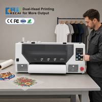 Imprimante DTF KECAI A3 avec système CISS, circulation d'encre blanche, double tête XP600 I1600, pour transfert sur film PET 30 cm