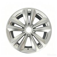 Velg Alloy Tempa 10 Palang Warna Perak Untuk Sedan SUV Mewah Aftermarket Ringan Kustom PCD ET Pasokan Pabrik