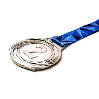 Médaille de sport personnalisée en alliage de zinc, or, argent, bronze, avec ruban, pour les champions de compétition, souvenir, cadeaux de bienvenue