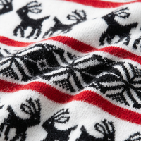 Pull en cachemire 100% pour homme, tricoté, imprimé animal Fair Isle de Noël, respirant, col rond, manches longues, pour l'hiver