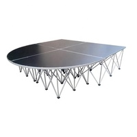 Plateforme de scène pliable à haute capacité de charge, en aluminium, portable, pour événements de danse en extérieur/intérieur, à vendre