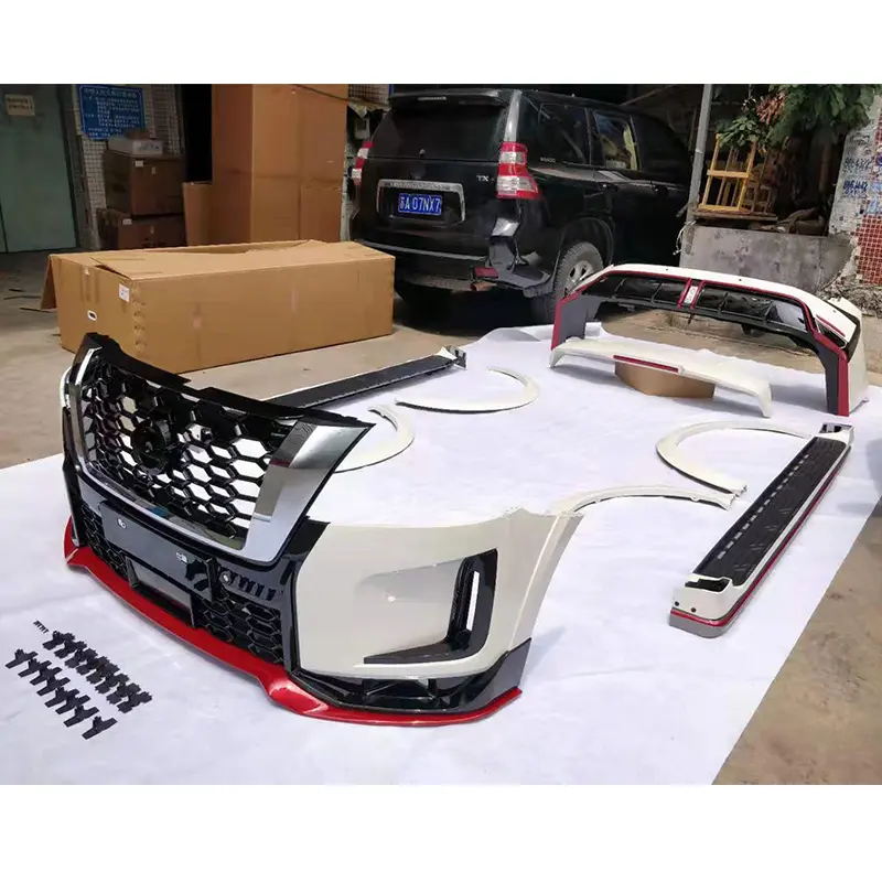 Body kit gehören vordere und hintere stoßstange montage grille rad augenbraue für Nissan Patrol Y62 2020 2021 upgrade zu NISMO modell kits