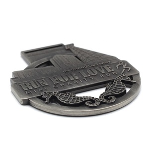 Médaille civile décorative de haute qualité, couleur or, avec Logo personnalisé, Badge, Service en chine, <span class=keywords><strong>lot</strong></span> de 8 pièces - Product Image 4