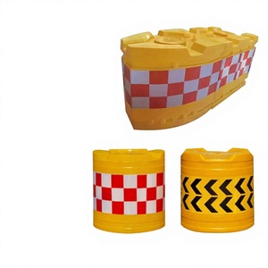 Barriera in plastica ispessita riempita d'acqua con luce, per esterni, per auto, perimetrale, per pista da corsa interna, striscia paraurti - Product Image 2