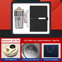 Ensemble Cadeau de Voyage de Luxe Personnalisé en Cuir pour Entreprises : Porte-Passeport, Étiquette de Bagage, Carnet de Voyage, Stylo et Coffret Cadeau