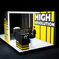 Stand d'exposition solaire 3x3m (10x10ft) avec boîte lumineuse réutilisable pour salon professionnel et foire commerciale pour le Sud-Est des États-Unis