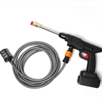 Pistolet de lavage haute pression domestique de qualité supérieure avec longue tige, poignée caoutchoutée et buse noire – Garantie 1 an