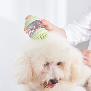 Wholesale <b>Dog</b> Bathing Tool Pet Shower Sprayer & <b>Bath</b> Brush 2-in-1 for Bathtub Outdoor Garden Hose Cleaning - Product Image 3