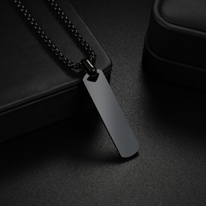 Joyería de sublimación, grabado láser, etiqueta de Metal, placa de nombre de <span class=keywords><strong>oro</strong></span> de acero inoxidable, collar de etiqueta de perro para hombres y mujeres - Product Image 4