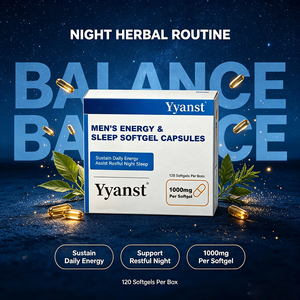 Capsules de Gélules Molles Énergie & Sommeil pour Hommes 1000mg 120 unités – Soutien Énergétique Quotidien et Nuit Réparatrice – Complément Alimentaire Herbal OEM - Product Image 6