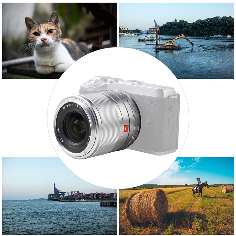 VILTROX AF23/F1.4M Auto Focus Camera Lens APS-C F1.4 Large Aperture 23mm Focal Length M-Mount for Canon EOS M3/M5/M6/M6