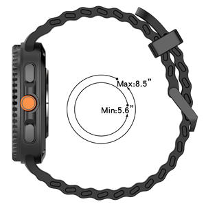 Gelang jam tangan pintar olahraga bernapas dengan lubang udara untuk Samsung Galaxy Watch 8 40/44mm tali silikon Ultra tahan keringat klasik untuk pria - Product Image 5