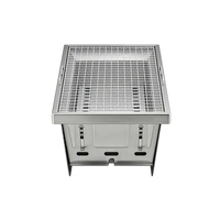 Barbecue portable en acier inoxydable Pinnovo pour le camping, les grillades au charbon de bois, la cuisine en plein air et sur la terrasse