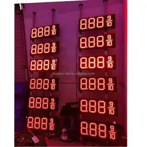 Cina doppio pannello laterale led gas combustibile prezzo segni a sette segmenti