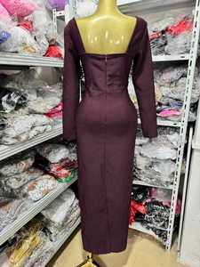 <span class=keywords><strong>Vestidos</strong></span> Largos Ajustados de Lujo con Cuentas de Perlas y Mangas Largas, Elegantes <span class=keywords><strong>para</strong></span> Fiestas Nocturnas, Cócteles, Eventos Formales, Cenas de Cumpleaños <span class=keywords><strong>para</strong></span> Mujer - Product Image 3