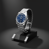 Montre automatique en acier inoxydable 316L, cadran unique vert glacé, mouvement automatique MIYOTA 8205, 40 mm, sport et affaires