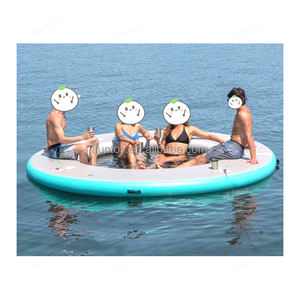 Équipement <span class=keywords><strong>de</strong></span> jeux aquatiques Ponton gonflable Quai pour bateau Bateau à moteur flottant Bateaux à rames Île flottante pour yacht - Product Image 4