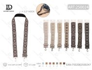 Cinghia per borsa in tessuto con fibbia argentata, materiale in filo SU032022 per borse - Product Image 3