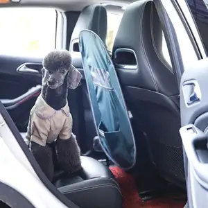Köpek bariyer yeni Pet araba aksesuarları Pet çizilmeye dayanıklı bariyer arka koltukta su geçirmez 1050d Oxford köpek araba bariyer araç