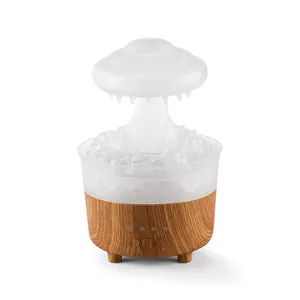 Ultrasonic Water Drip Household Aroma Glowing Rain Cloud Humidifier Mushroom Lamp Diffuser Aromatherapy With Remote Control