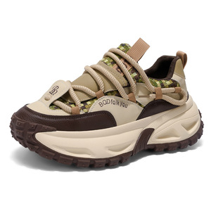 Chaussures Homme Automne 2025 Nouvelle Collection Polyvalentes en PU avec Blocs de Couleurs et Doublure en Maille Confortables pour le Sport et la Course Décontractées à Lacets - Product Image 5